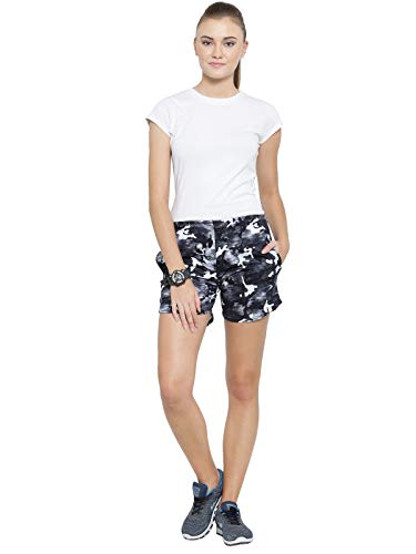 Image of UZARUS Women's Multicolour Cotton Sports Casual Printed Shorts - Pack of 2
