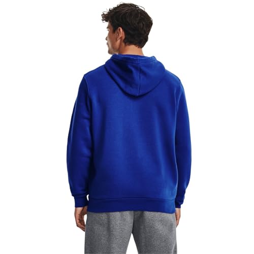 Under armour Essential Fleece Hoodie - Men's (1373880-400, Royal/White)3