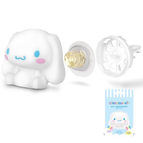Image of Carbella Hello Kitty Car Air Freshener - Cute and Long-Lasting Cinnamoroll Air Freshener for Car, Easy Clip-On Hello Kitty Car Accessories, Odor Eliminator, Fun Scents, 30 Days Freshness, White /Blue