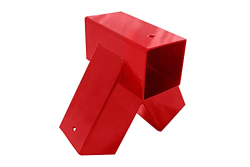 Raccord connecteur de balançoire Rouge 90x90 mm Bois carré