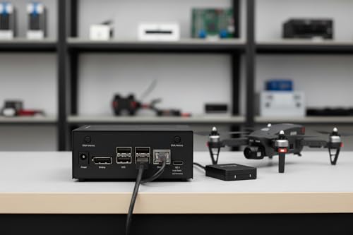 Caja para Kit de Desarrollo NVIDIA Jetson Orin Nano Super – Carcasa de aluminio con ventilación y montaje VESA miniatura 2