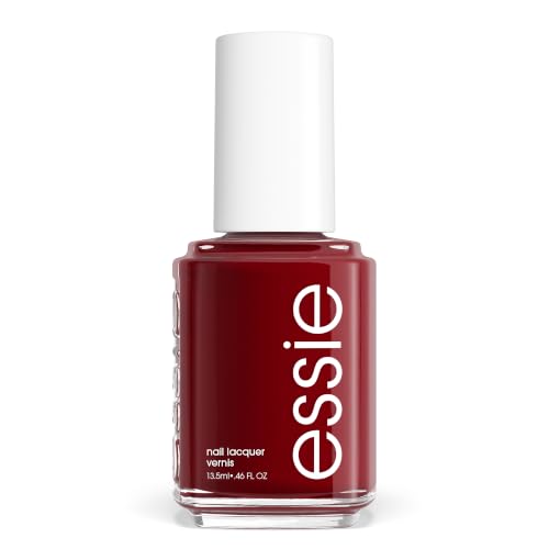 essie Salon-Quality Nail Polish, 8-Free Vegan, Deep Red Wine, Bor...