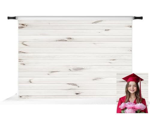 Kate 7x5ft Rustic Wood Shiplap Backdrop for Photography Vintage Retro White Wood Plank Texture Backgrounds Party Decoration Backdrops Studio Photo Props