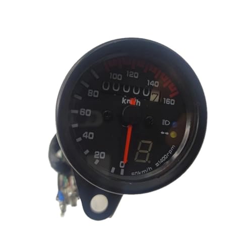 Compteur kilométrique moto universel avec tachymètre LED et jauge de carburant intégrée