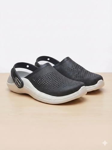 Image of Alzado Men's Classic Casual Sports Clogs /Sandals with Adjustable Back Strap for Adult | Comfortable & LightWeight| Stylish & Anti-Skid| Waterproof & Everyday Use Mules for Gents & Boys..