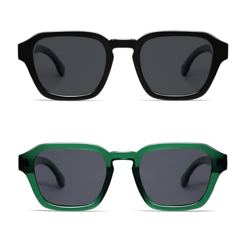 Image of VANLINKER Retro Vintage Polarized Trendy Small Square Sunglasses for Women Men 2025 Fashion Shades VL9858