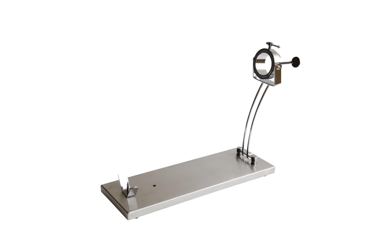 Support à jambon inoxydable pliable et rotatif professionnel avec base antidérapante pour couper les jambon et les palettes, comprend un couteau professionnel + aiguiseur | Elite (Inox + Couteau)