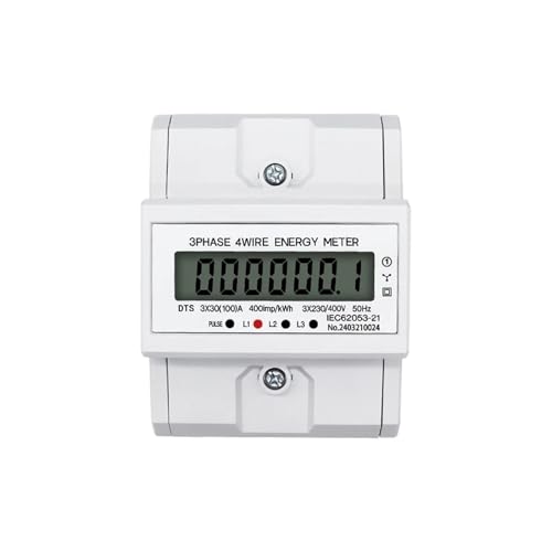 AC230V 100A LCD Digital Display Power Meter in Energy Meters Smart Electric Meter 3 Phase Kwh Meter Ammeter(DTS024M)