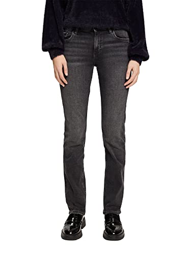 edc by ESPRIT Damen 112CC1B318 Jeans, 911/BLACK Dark WASH, 31/30