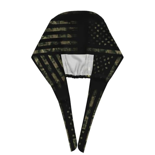 Image of Adjustable Working Cap Breathable Unisex Women Men Elastic Bandage Tie Back Hats Scrub Nursing Doctor Surgeon Cap