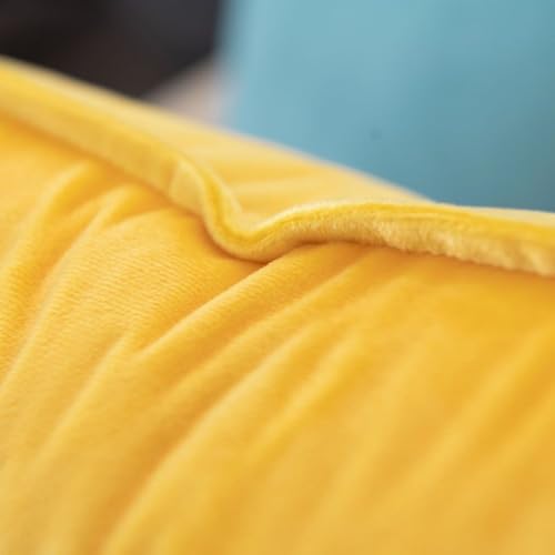 Housses de coussin rectangulaires en velours doux et robuste finition bords pressés - 6