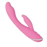 Adam & Eve Silicone G GASM Rabbit Vibrator, Dual Motors for G Spot and Clitoral Stimulation, 7 Vibration & Intensity Modes, Waterproof, Rechargeable, 8 Inches, Requires 2 AAA Batteries