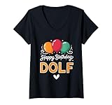 Photo Gallery donna buon compleanno dicendo dolf maglietta con collo a v Photo Gallery donna buon compleanno dicendo dolf maglietta con collo a v