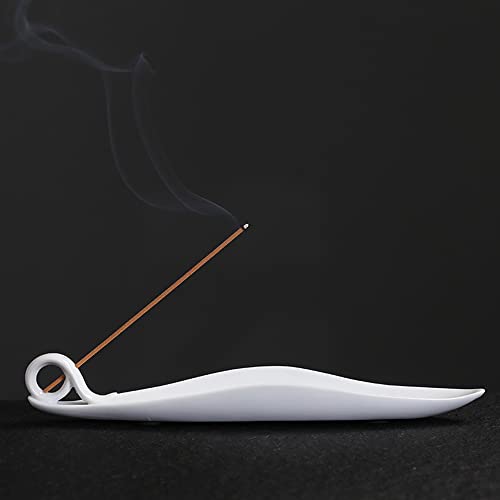 Yieneng WHITE PORCELAIN INCENSE HOLDER For Sticks, 3 Holes For Different Size Incense thumb #1