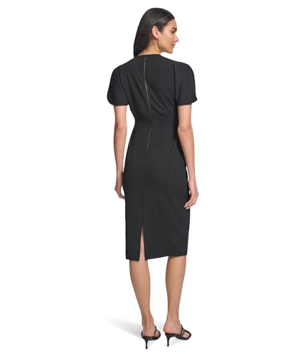 Calvin Klein Women's Scuba Crepe Split SLV Sheath2