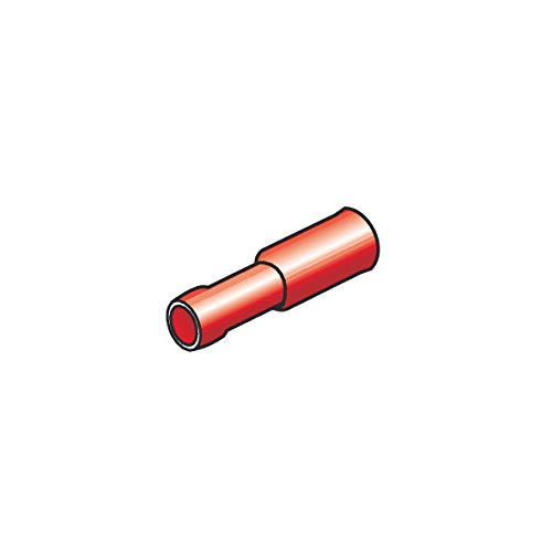 Lampa 45063 Set Round Terminals Female, Red, 10 Pieces