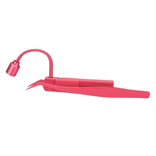 Cocoarm Lampe à Cils, Lampe à Cils UV LED en Fer ABS avec Pince à épiler 395 Nm 1 W à Polymérisation Rapide, d'extension de Portative pour les Artistes...
