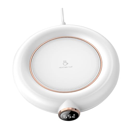 Toyvian Tapis Chauffant pour Tasse à Café avec Isolation Thermique Réchauffeur De USB Rechargeable Compatible avec Ordinateur Portable Et Batterie Externe