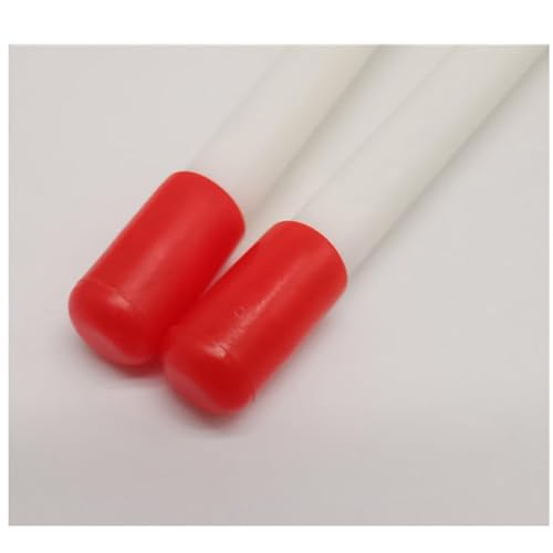 6 Piezas Baquetas de Tambor con Cabeza de Espuma Color Arcoíris miniatura 6