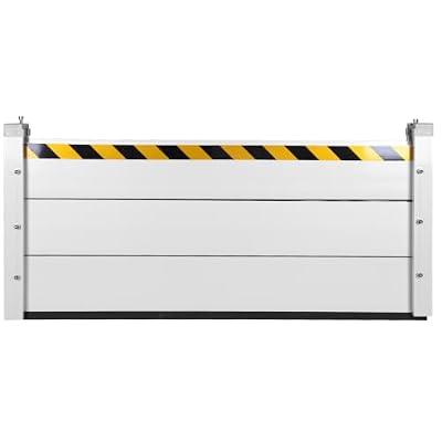 Reusable Baffle Flood Barrier Heavy Duty Unit Module Flood Protection Baffle Aluminum Barriers Board Detachable Diversions Board for Garage Door & Home Entry