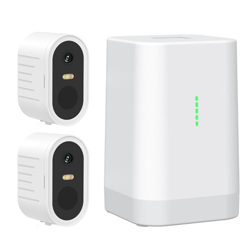 Recmoment Security Cameras Wireless Outdoor,No Subscription,2 Cam-Kit,Support 2.4G & 5G