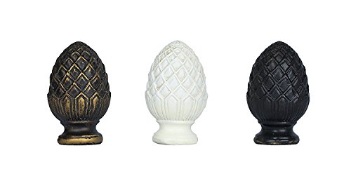 Image of Urbanest Set of 2 Pineapple Lamp Finials, 2-inch Tall, Antique Gold