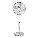 Beldray EH3263VDE 40 cm Ventilateur sur Pied Électrique - Prise EU, 3 Vitesses, 50 W, Tête Inclinable Réglable, Fonction d'Oscillation, Protection Spiralée, 1.7 M Câble, Chromé