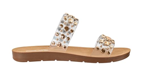 Corkys Footwear Women's Double Take Two Strap Sandal - Stylish, Comfortable, Versatile Summer Footwear, Perfect for Casual & Dressy Outfits, Lightweight2