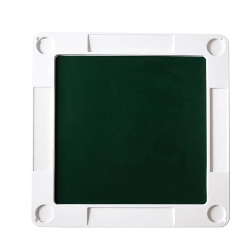 Table de mahjong pliante carrée avec tapis vert et porte-gobelet - 3