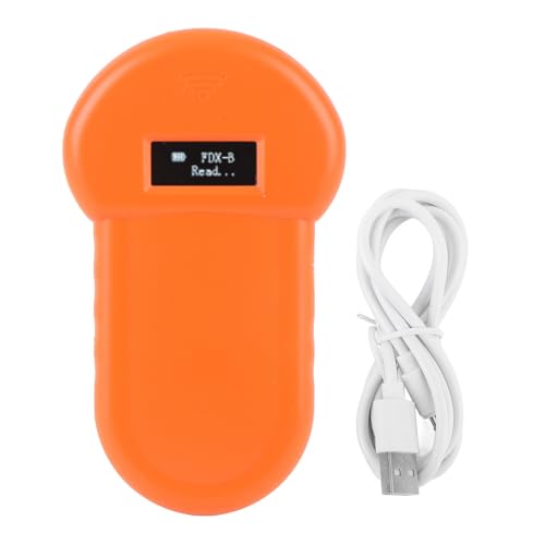 Portable Pet Chip Scanner with Rechargeable Function, Handheld Pet Chip ID Scanner, Pet Microchip Reader Scanner for Dogs Cats Pigs