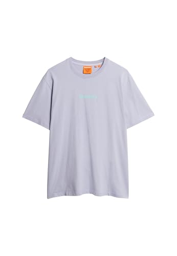 Superdry, T.Shirt Core Logo City T Shirt, M1012121A, City Purple, L, Hombre