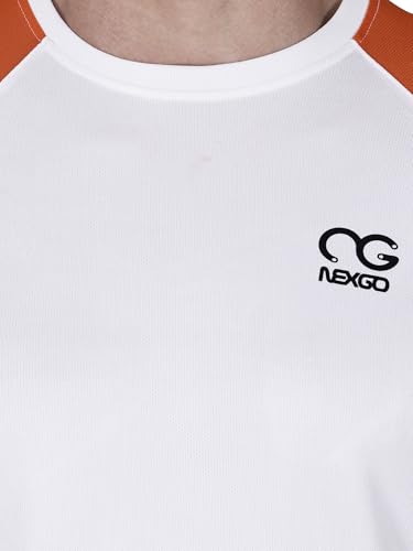 Image of Men Round Neck Half Sleeve Regular Comfort Dry-Fit Activewear Sports T-Shirt Pack of 1 Multicolour