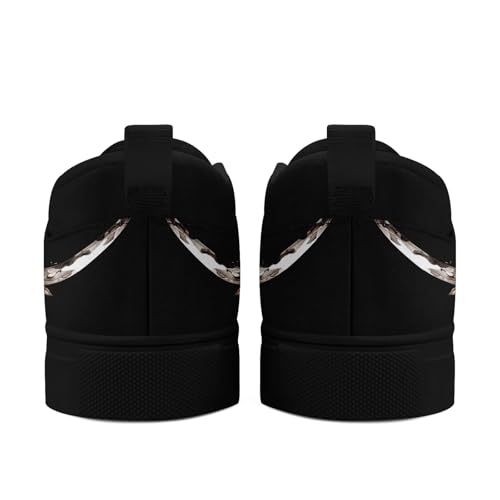 Women's Slip-on Canvas Shoes – Floral Skull Casual Loafers Trendy Comfortable Walking Skate Sneakers for Men3