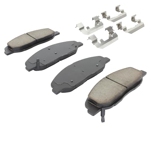 Image of QUALITY-BUILT Front Ceramic Brake Pads, Premium 1001-1332C, Compatible with 2008-2014 Cadillac (CTS,STS)