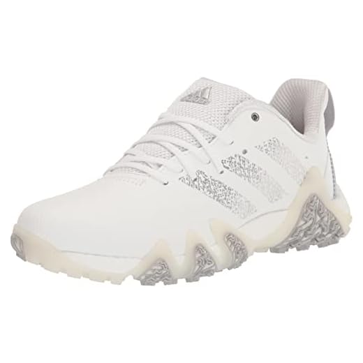 adidas Men's Codechaos 22 Spikeless Golf Shoes, Ftwr White/Silver Met./Grey Two, 11
