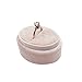 Beatilog Oval Velvet Ring Box - Premium Wedding Ring Box Vintage Handmade Rings Holder Storage Display Jewelry Organizer Gift Case for Proposal, Engagement, Christmas,Ceremony (Light Pink)
