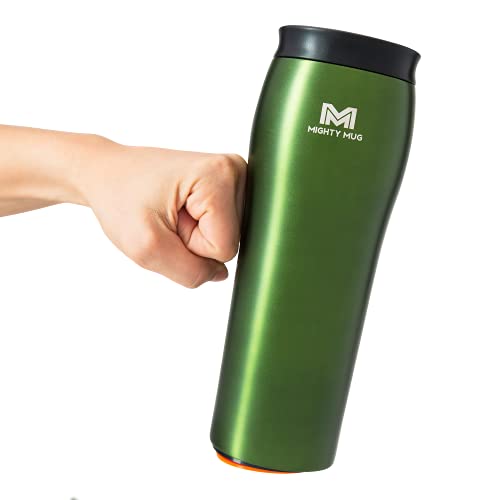 Mighty Mug | The Untippable Mug | Grips When Hit, Lifts for Sips | Insulated Stainless Steel Tumbler...