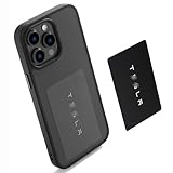 Phone Case for iPhone 14 Pro Max Case [Built-in Card Slot for Tesla Car Key Card Holder Accessories], Anti-Lost Card Storage Support NFC Wireless Charge Case for iPhone 14 Pro Max - Black