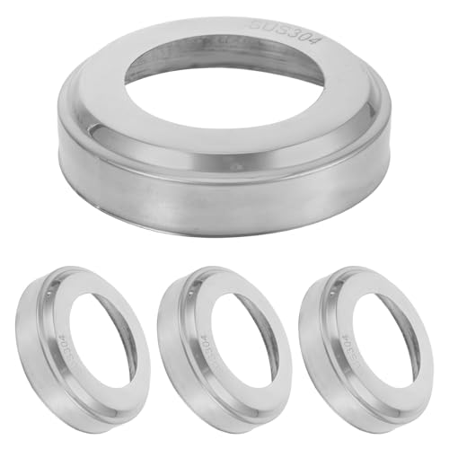 GALPADA Cubiertas Anillos Decorativos para Escaleras de Piscina de Pasamanos 51mm de Acero Inoxidable 304, Juego de 4 Piezas Accesorios Resistentes para Barandillas de Piscina Enterrada