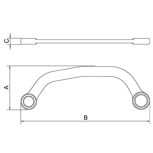 Chave Meia Lua 11X13mm Aço Cromo 44675101 Tramontina
