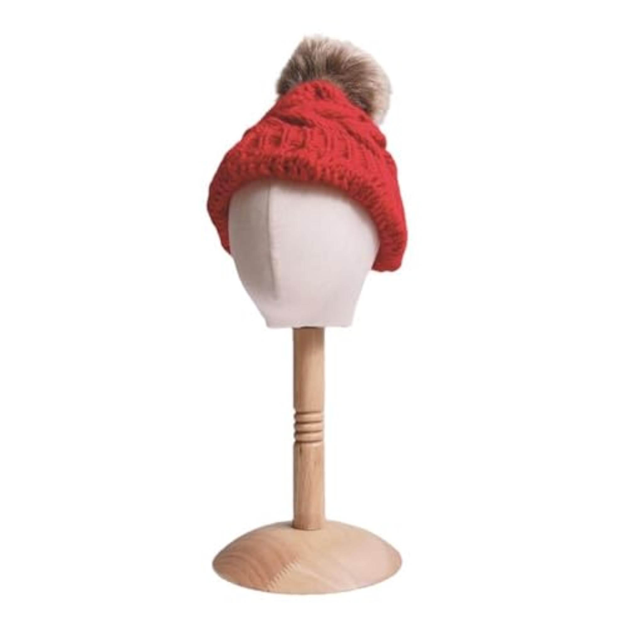 Baby Head Model with Wooden Base for Styling