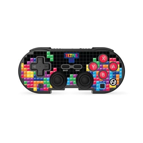 Image of Hyperkin Limited Edition Pixel Art Bluetooth Controller Official Tetris Edition - Officially Licensed - For Nintendo Switch /Oled, PC, Mac, Android, iOS (Tetrimino Stack)