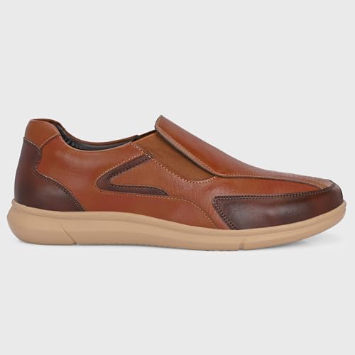 Image of Centrino Office Loafers for Man | Casual Shoes for Men Stylish | Slip-On with Cushioned Insole | Lightweight Comfortable | Loafer Shoes for Men | Hand-Stitched Moccasin Design | Mens Shoes Professional (9517)