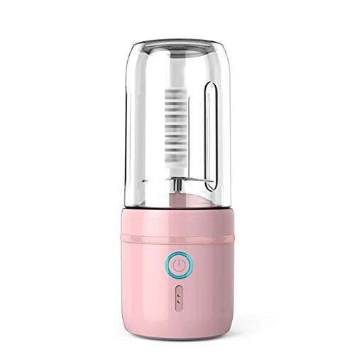 Smoothie Tragbarer Mixer, Tragbarer Saftpresse Elektrischer Fruchtmixer, Mini Blender Smoothie Maker Mixer Obst, pink