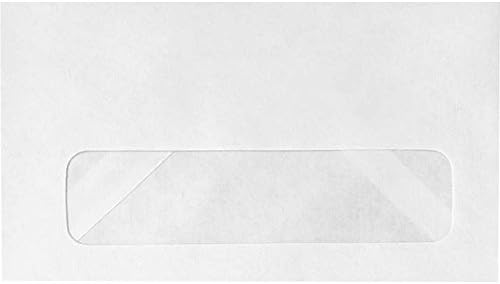 LUXPaper #6 3/4 Business Window Envelopes | Commercial Flap | 3 5/8 x 6 1/2 | Bright White | 24lb. Text | 1.000 Qty