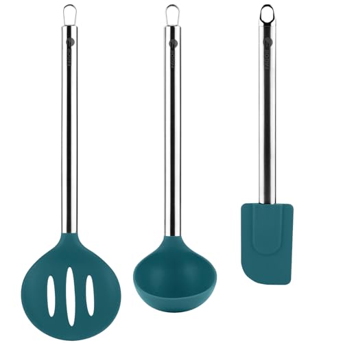 FAGOR Future - Set di utensili da cucina, 3 pezzi, flessibili, in silicone, per uso alimentare