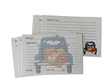 Pumpkin Blue Thanksgiving Halloween Fun 4x6 Recipe Card for Weddings, Birthdays, Baby Showers, Housewarming Gift (Pack of 25)