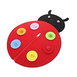 Fácil de transportar: diseñado para mayor comodidad, este tablero se puede empacar fácilmente para o almacenar en casa, lo que brinda flexibilidad para los padres, imprescindibles para el aula de jardín de infantes, tablero de botones para en edad preescolar