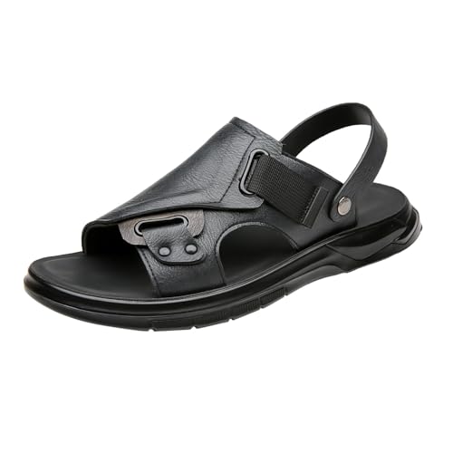 Sandalias para caminar para hombre, sandalias de playa, sandalias de conducción con suela suave, sandalias antideslizantes para piscina, sandalias para exteriores, sandalias casuales de verano