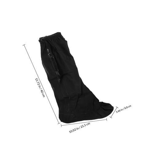 Cubiertas impermeables para zapatos unisex BESPORTBLE, 1 par, diseño de tubo alto para días lluviosos, reforzadas miniatura 2